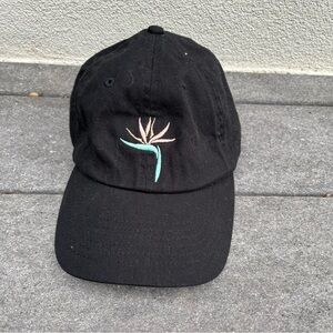 Black Bird of Paradise Embroidered Dad Hat